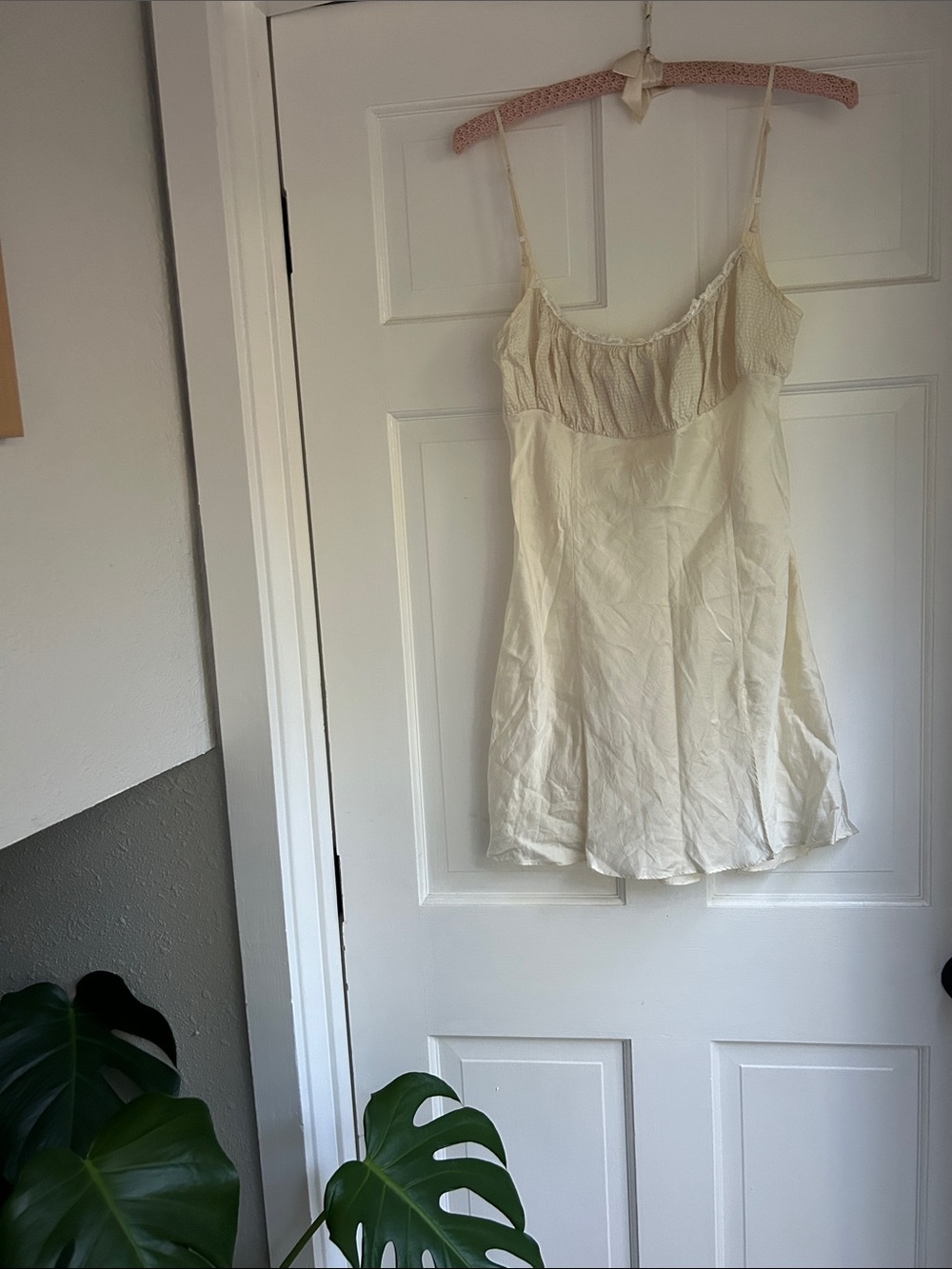 Rare Vintage Gold Label Victoria's Secret Silk Lace-Trim Camisole Slip